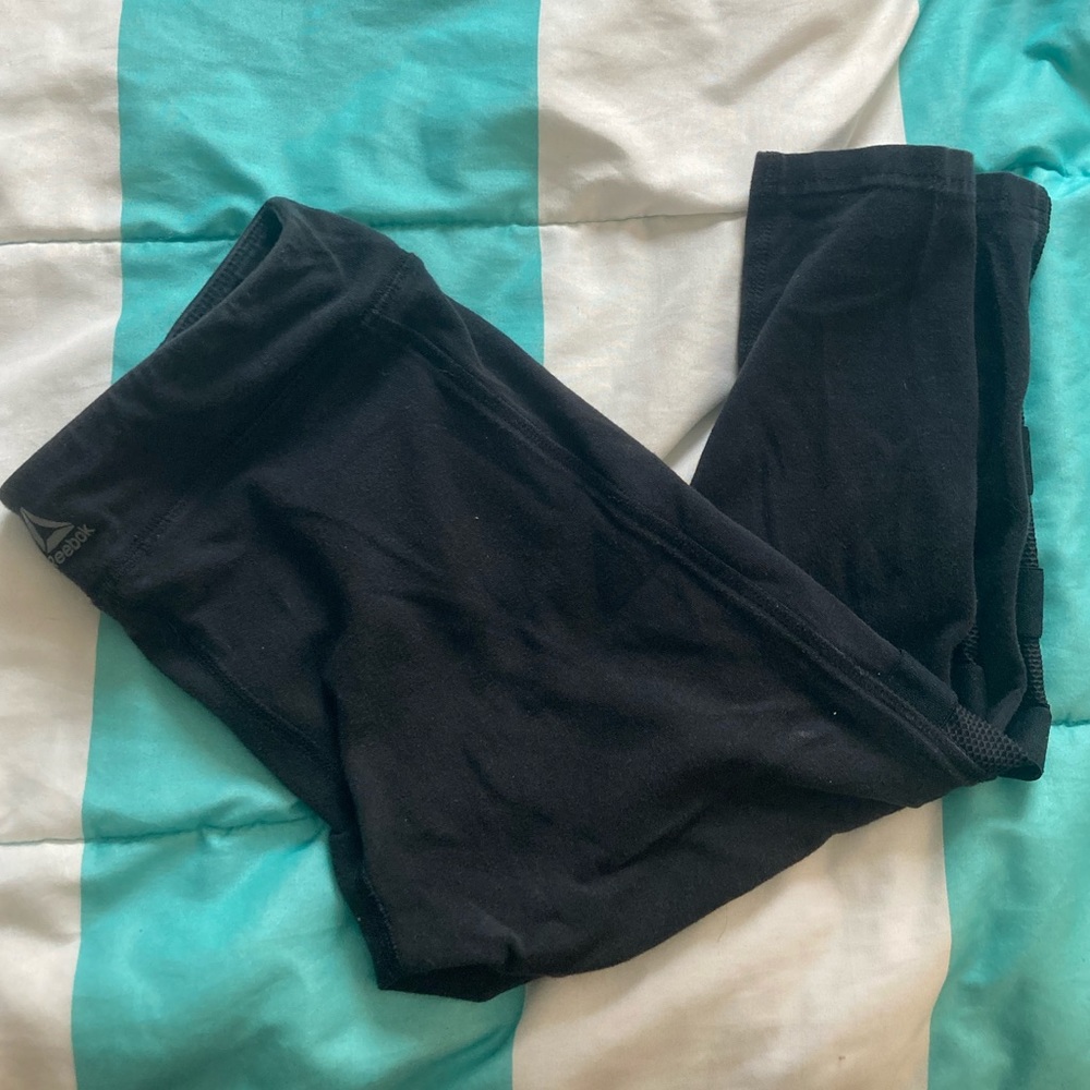 Girls Reebok Black Yoga Leggings Size Medium
